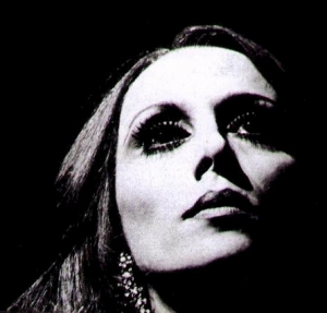 Black and white photo of Fairuz
