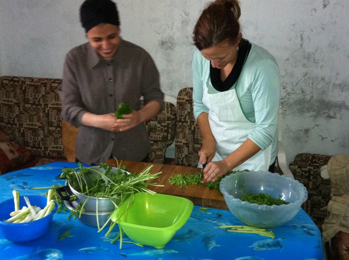 Cooking with locals in Tunisia