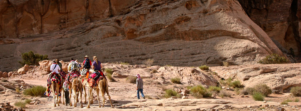Exclusive camel trek to Petra, Jordan