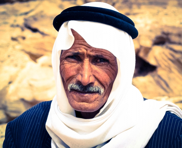 Abu Khalid, Ammarin Bedouin from Beidah, Jordan tour