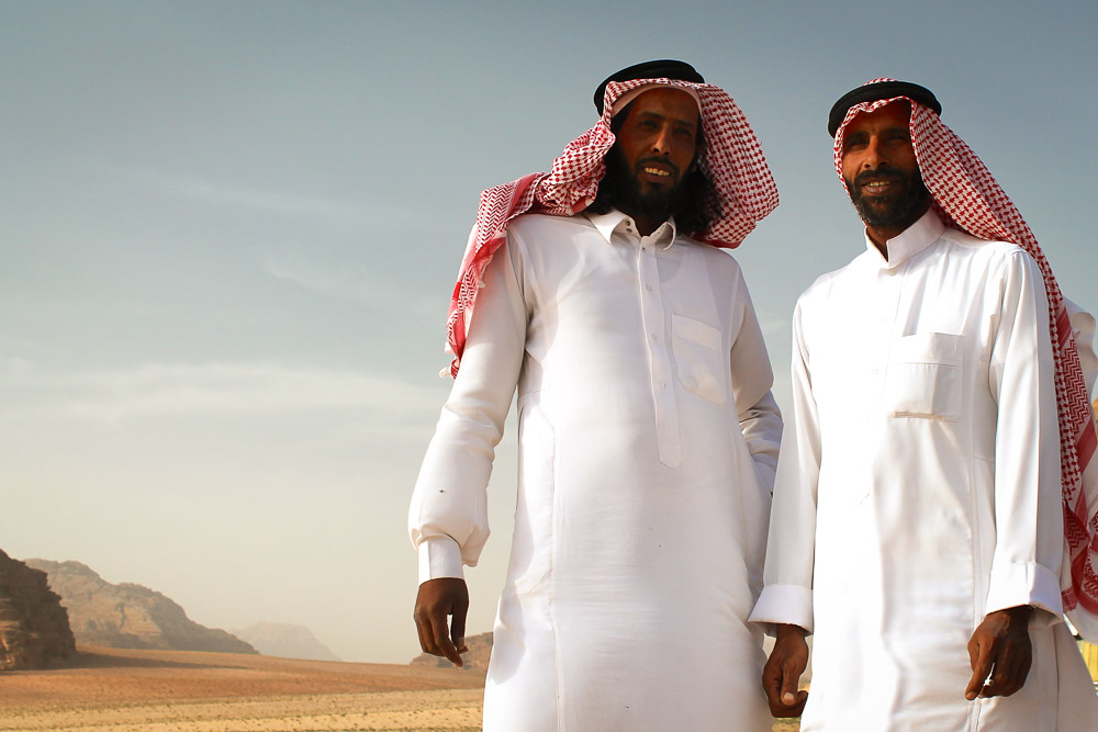 Bedouin men in Wadi Rum Jordan Tour