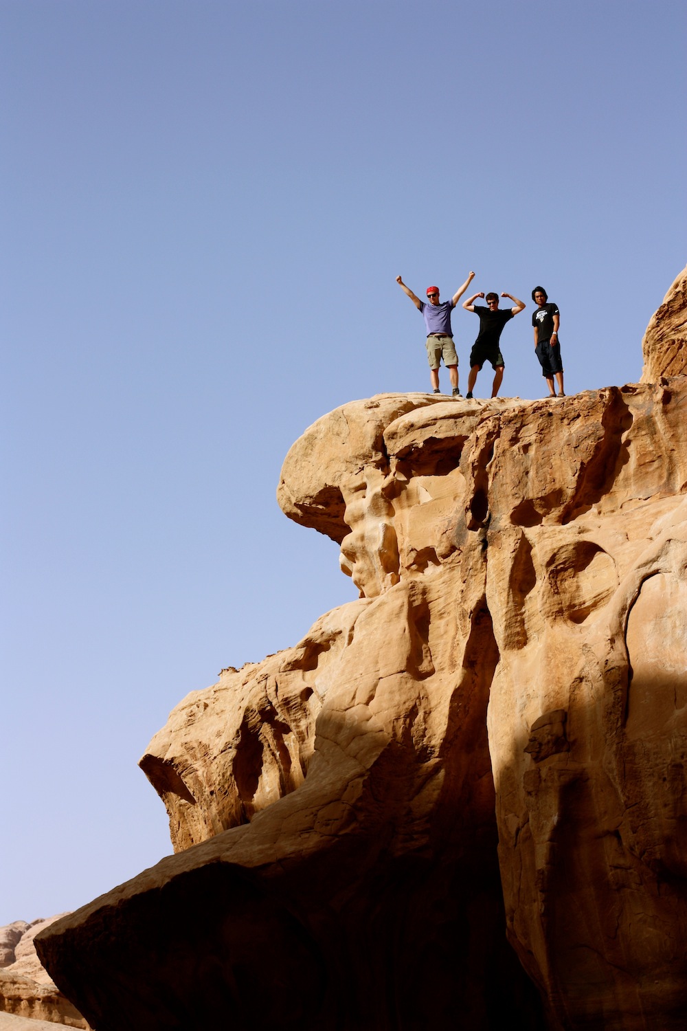 Group Hiking in Wadi Rum Jordan - Engaging Cultures Travel Jordan