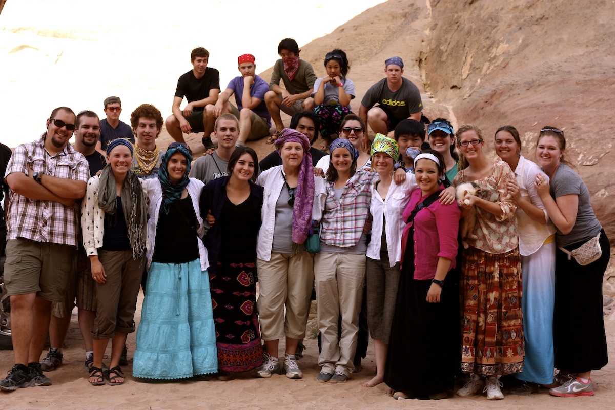 Wadi Rum Group Jeep Tour Student Group