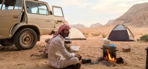 private camping with Bedouin in Wadi Rum Jordan