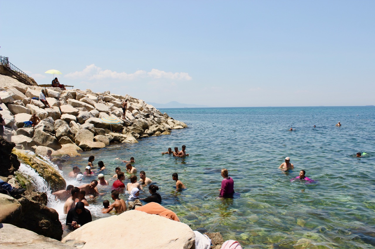swimming-at-korbous-hot-springs