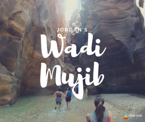 Wadi Mujib river canyon trail on a Jordan tour