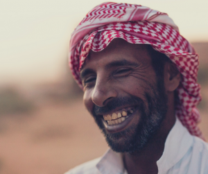 a Bedouin man in Wadi Rum Jordan