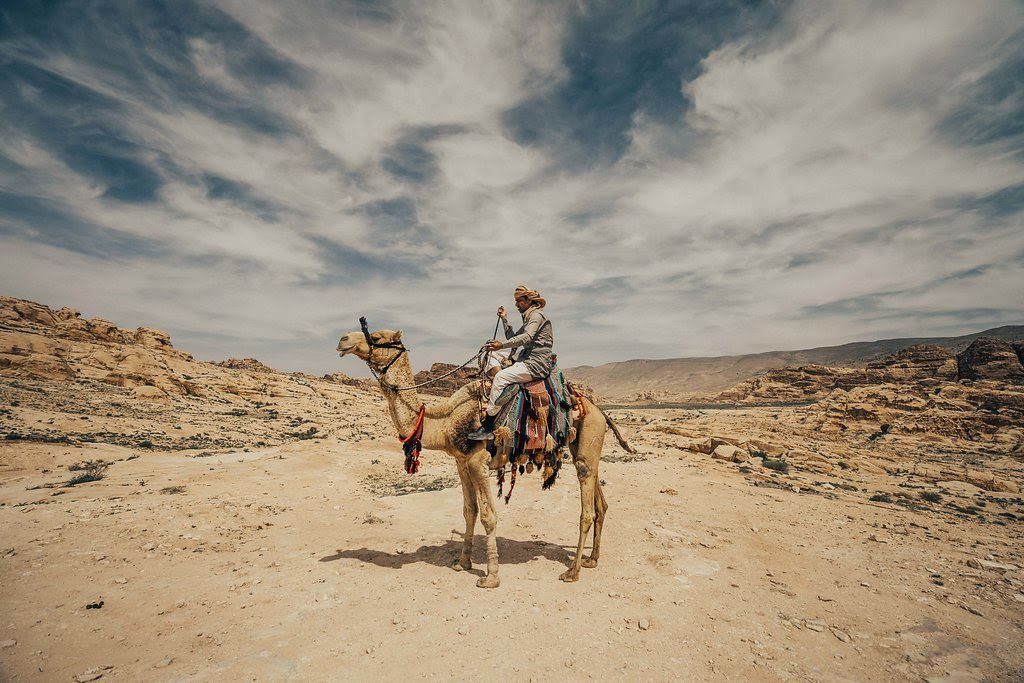 private camel trek tour in Petra Jordan