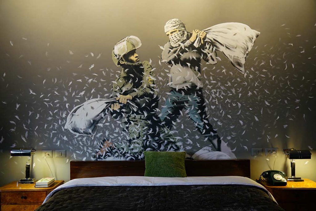 Walled off Hotel Banksy Bethlehem Palestine