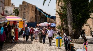 Market/souq near Bab il Jadid in the Sousse Medina