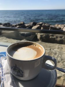 Coffee with a view of the Sea in Tunisia