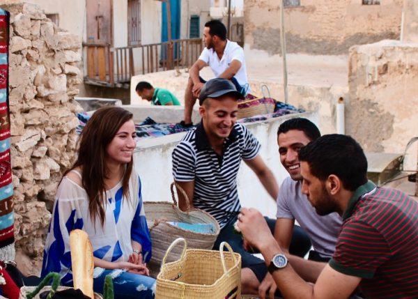 Tunisians Celebrate Ramadan Iftar Meal on a Rooftop in the Sfax Medina